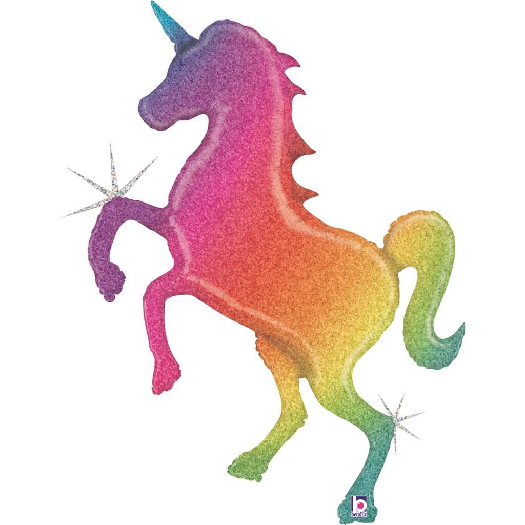 Ballon Hélium Licorne Rainbow Géante 137cm