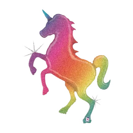 Ballon Hélium Licorne Rainbow Géante 137cm
