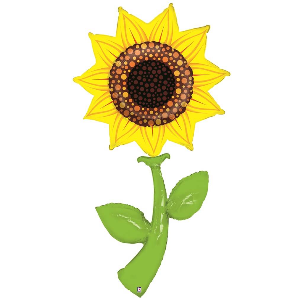 Ballon Hélium Tournesol Jaune Géant 152cm