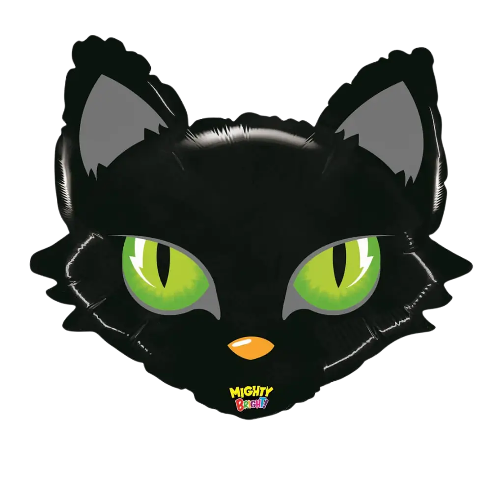 Ballon Tête de Chat noir 71cm