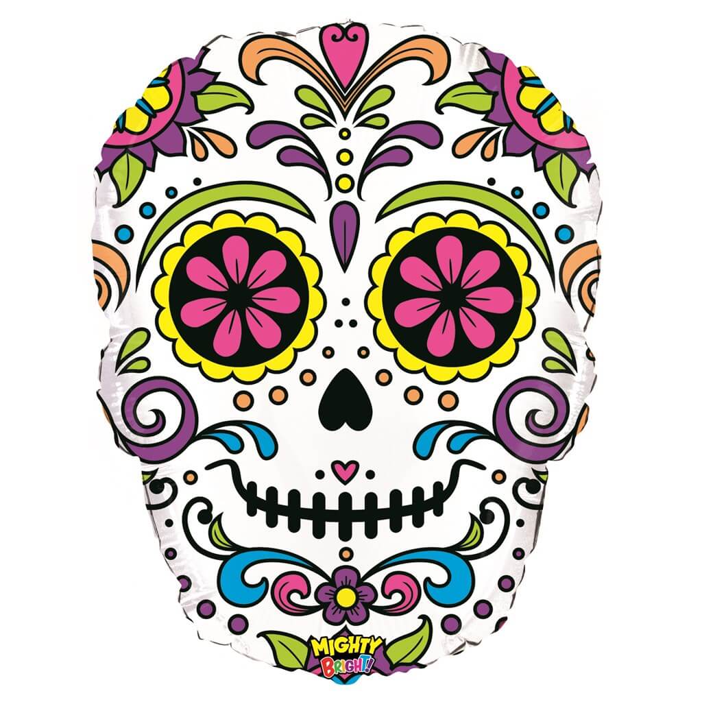 Ballon Tête Dia de los Muertos 69cm