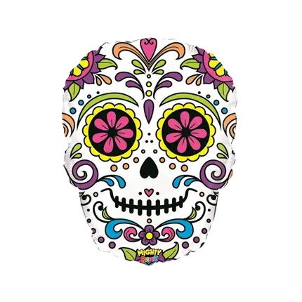 Ballon Tête Dia de los Muertos 69cm