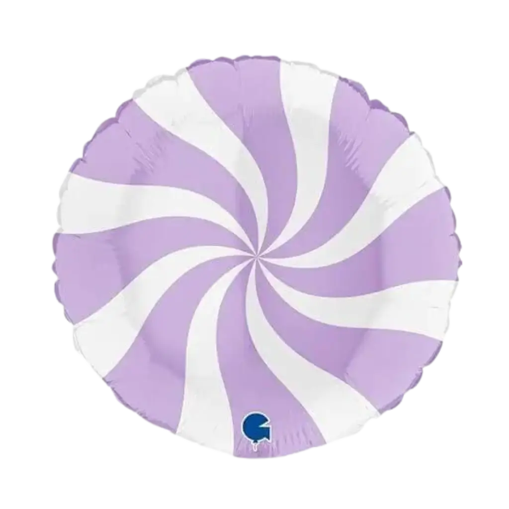 Ballon Aluminium Sucette Blanc et Violet 46cm