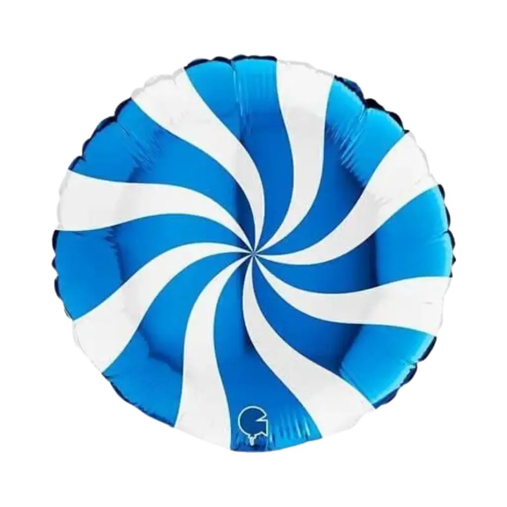 Ballon Aluminium Sucette Blanc et Bleu 46cm