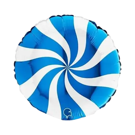 Ballon Aluminium Sucette Blanc et Bleu 46cm