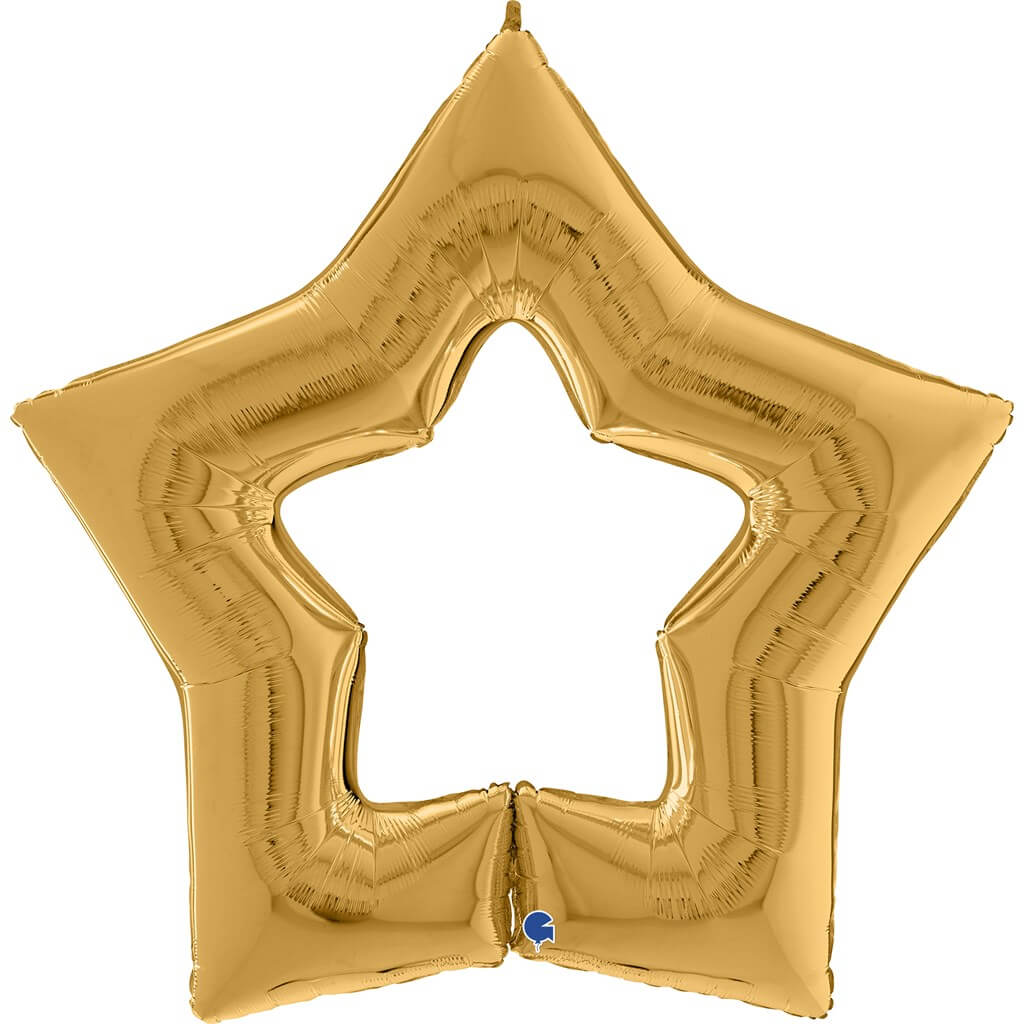 Ballon Métallique Linky Étoile Or 122cm