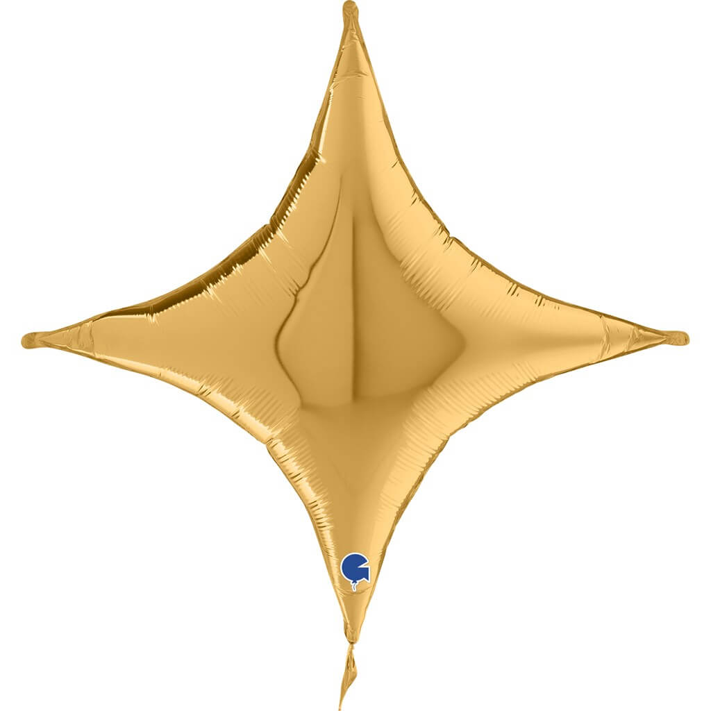 Ballon Métallique Croix Or 76cm