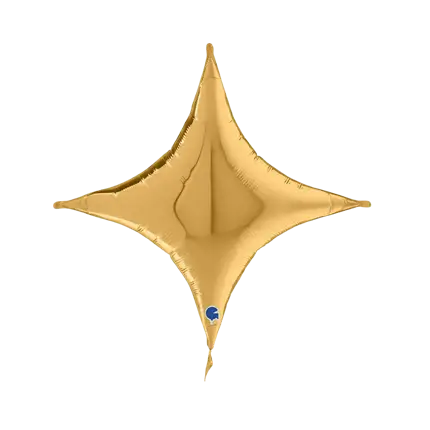 Ballon Métallique Croix Or 76cm