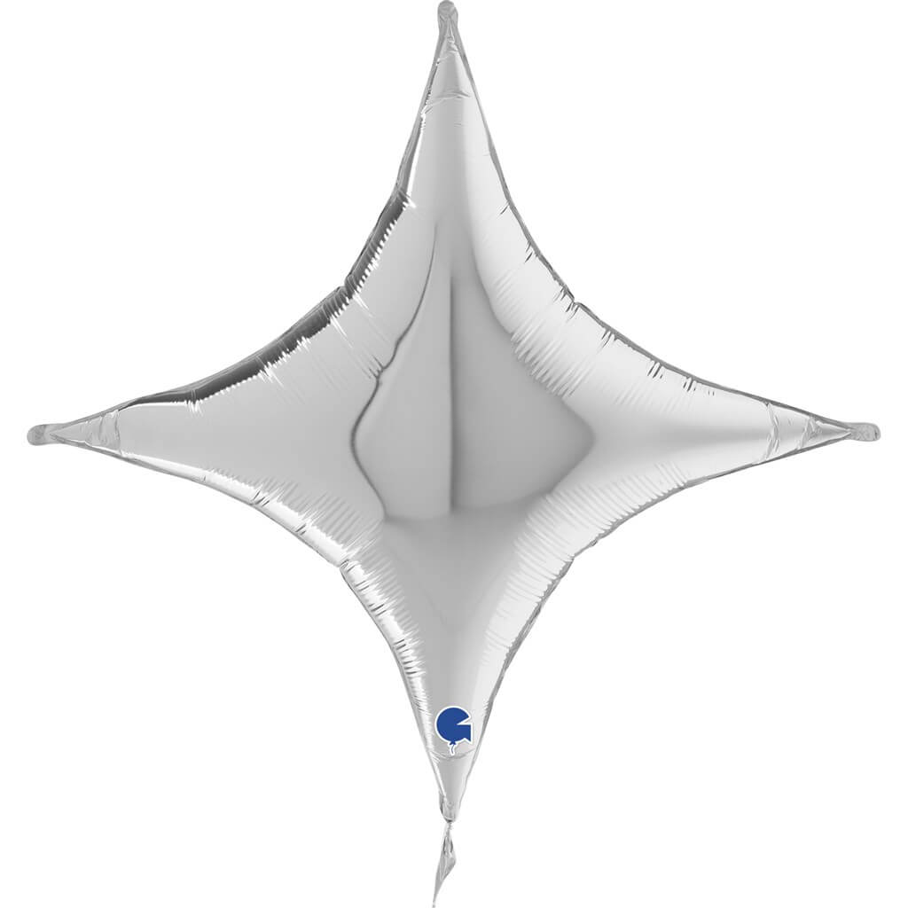 Ballon Métallique Croix Argent 76cm