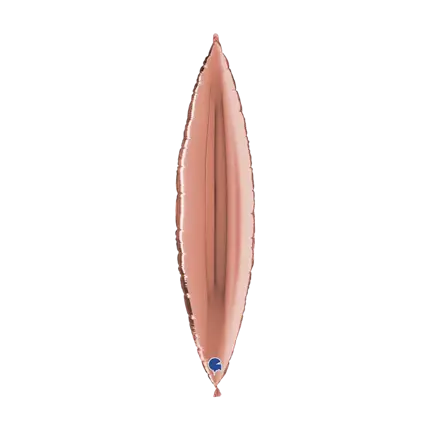 Ballon Métallique Feuille Déco Or Rose 91cm