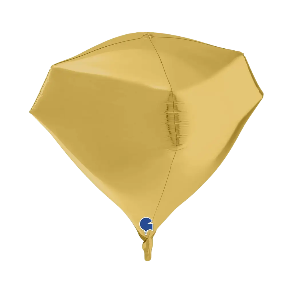 Ballon Hélium Diamant Or 4D 45cm