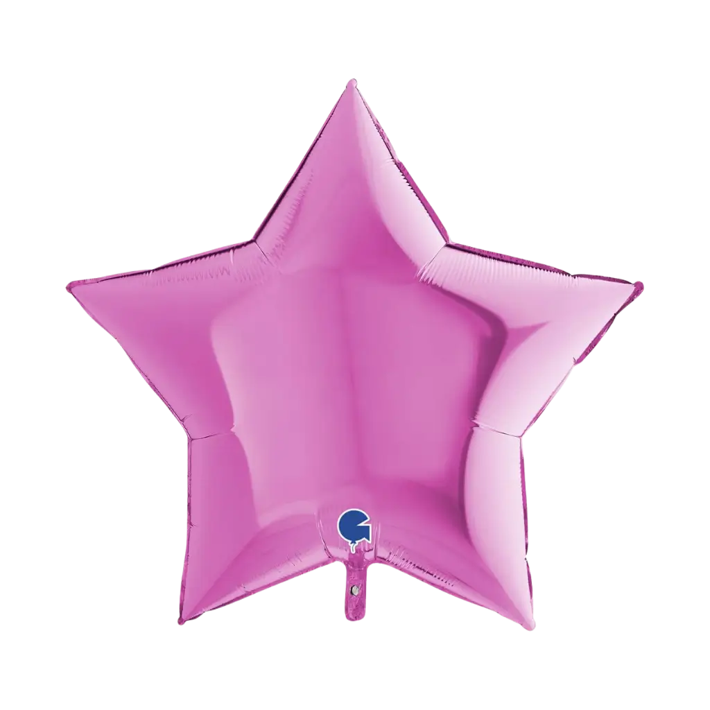 Ballon Étoile Métallique Rose 91cm