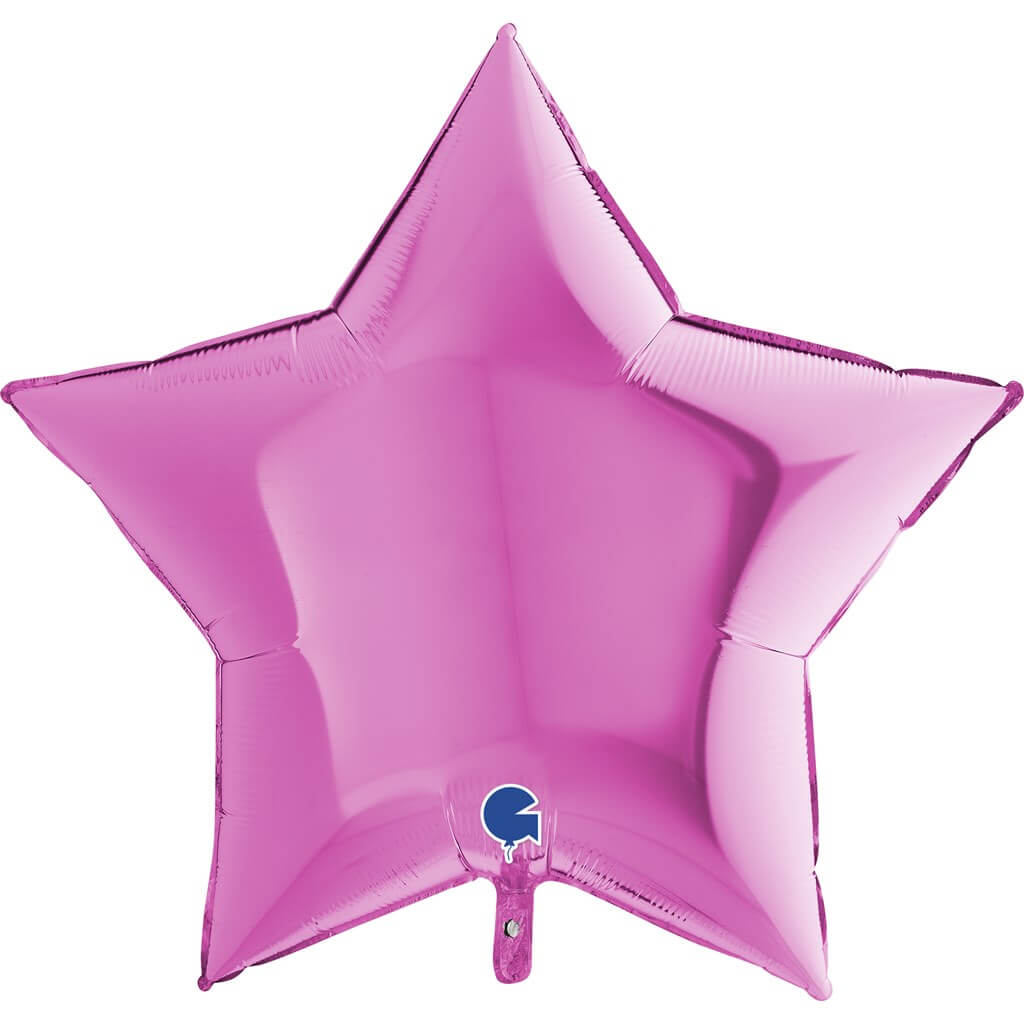 Ballon Étoile Métallique Rose 91cm