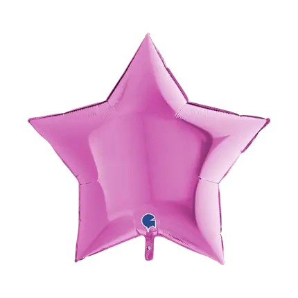 Ballon Étoile Métallique Rose 91cm