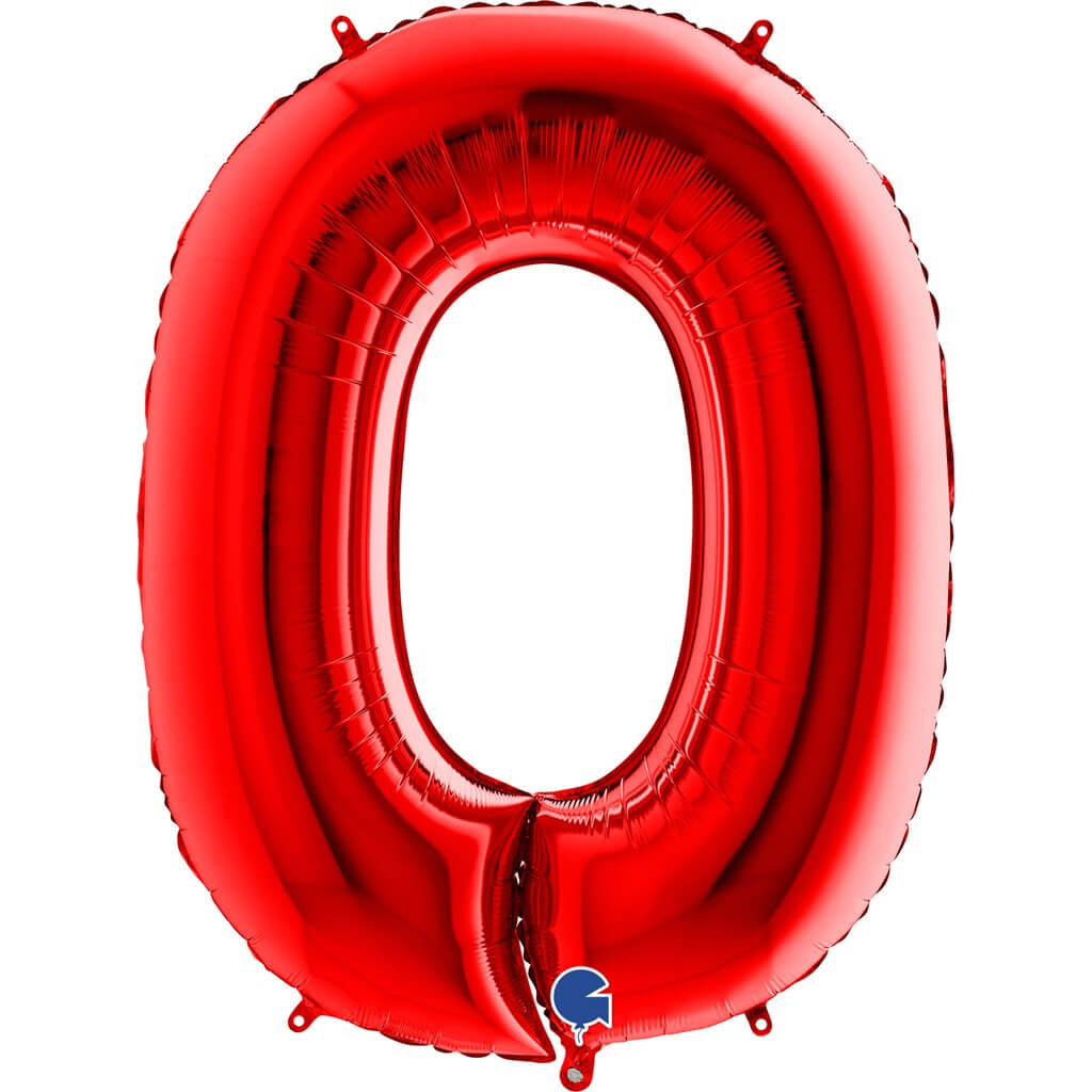 Ballon Anniversaire Chiffre 0 Rouge 102cm Ballons Gonflables Sur Sparklers Club