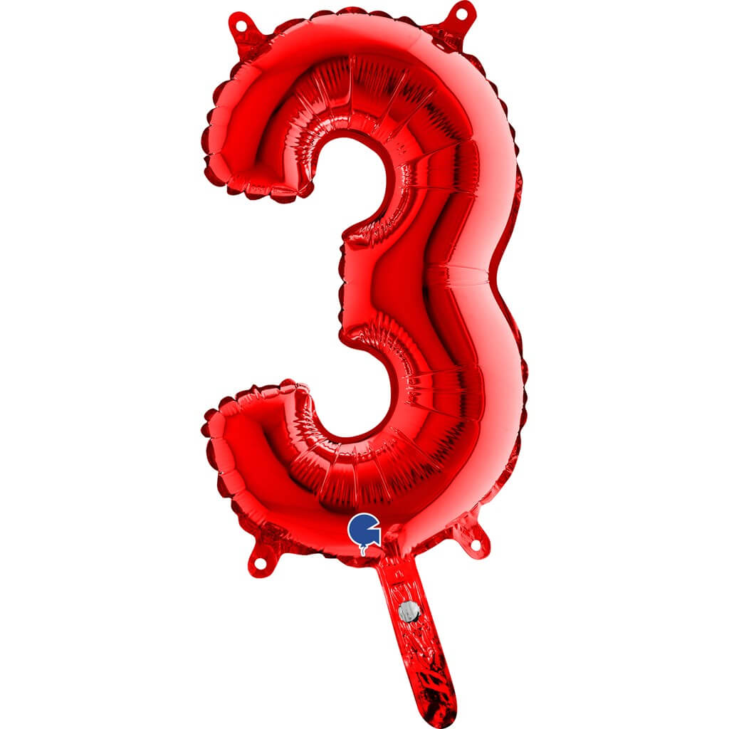 Ballon Anniversaire Chiffre 1 Rouge 36cm : Ballons Chiffre Rouges sur  Sparklers Club