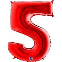 Ballon Chiffre 30 ans aluminium Rouge 102cm : Ballons 30 ans - Sparklers  Club