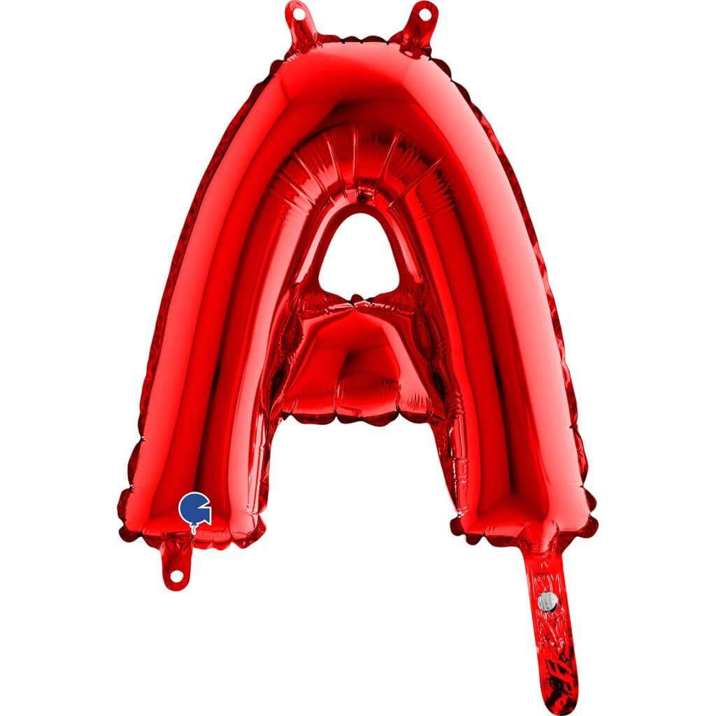 Ballon aluminium lettre A Rouge 36cm
