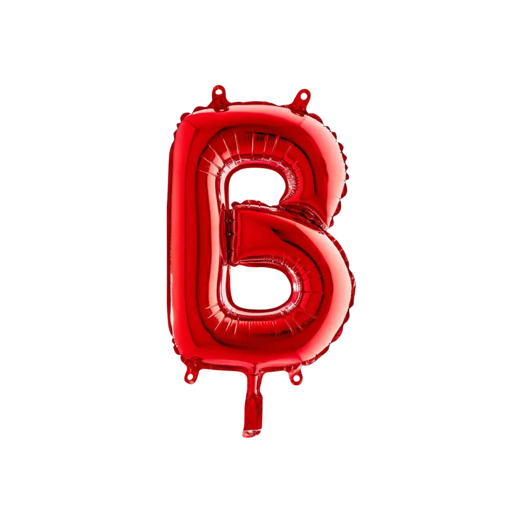 Ballon aluminium lettre B Rouge 36cm