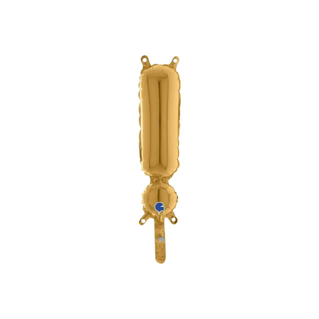 Ballon Aluminium Point d&#39;Exclamation Or 36cm