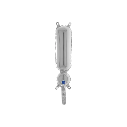 Ballon Aluminium Point d'Exclamation Argent 36cm