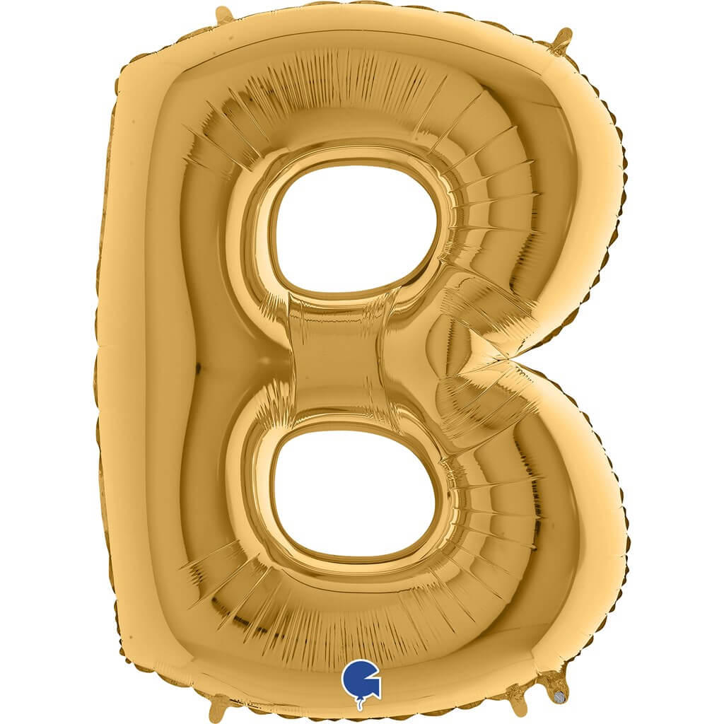 Ballon aluminium lettre B Or 102cm