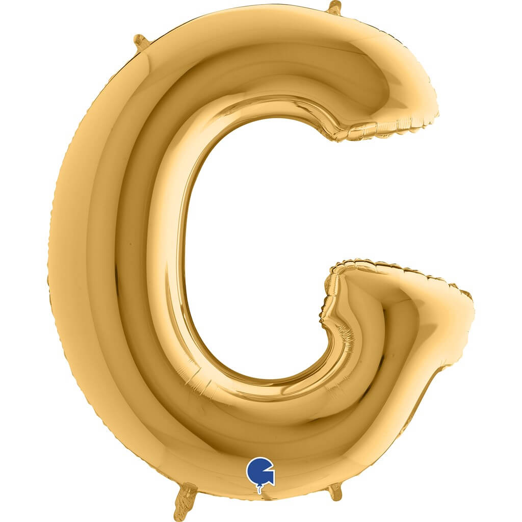 Ballon aluminium lettre G Or 102cm