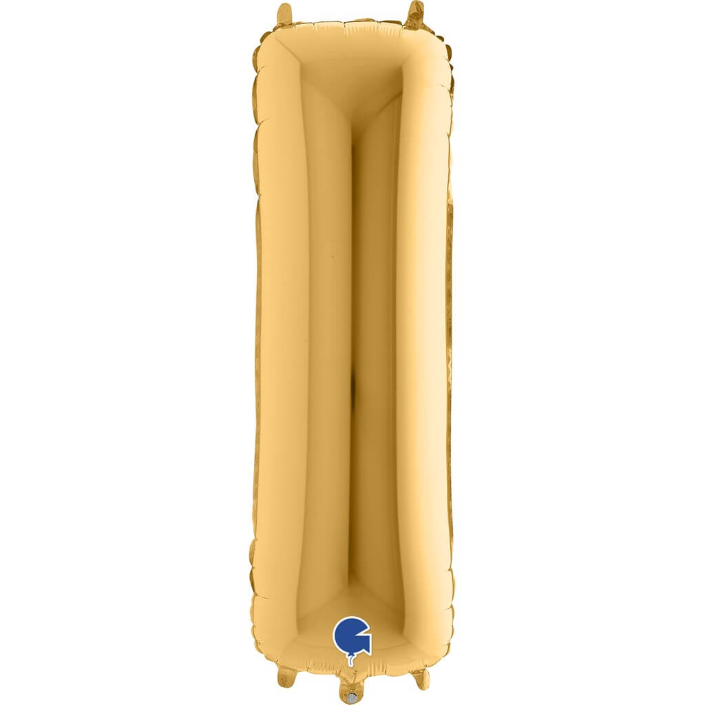 Ballon aluminium lettre I Or 102cm