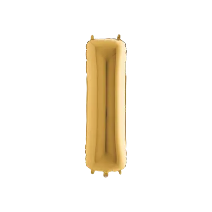Ballon aluminium lettre I Or 102cm