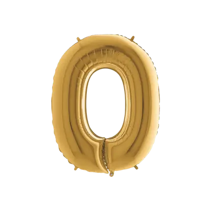 Ballon aluminium lettre O Or 102cm