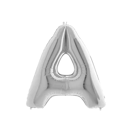 Ballon Aluminium lettre A Argent 102cm