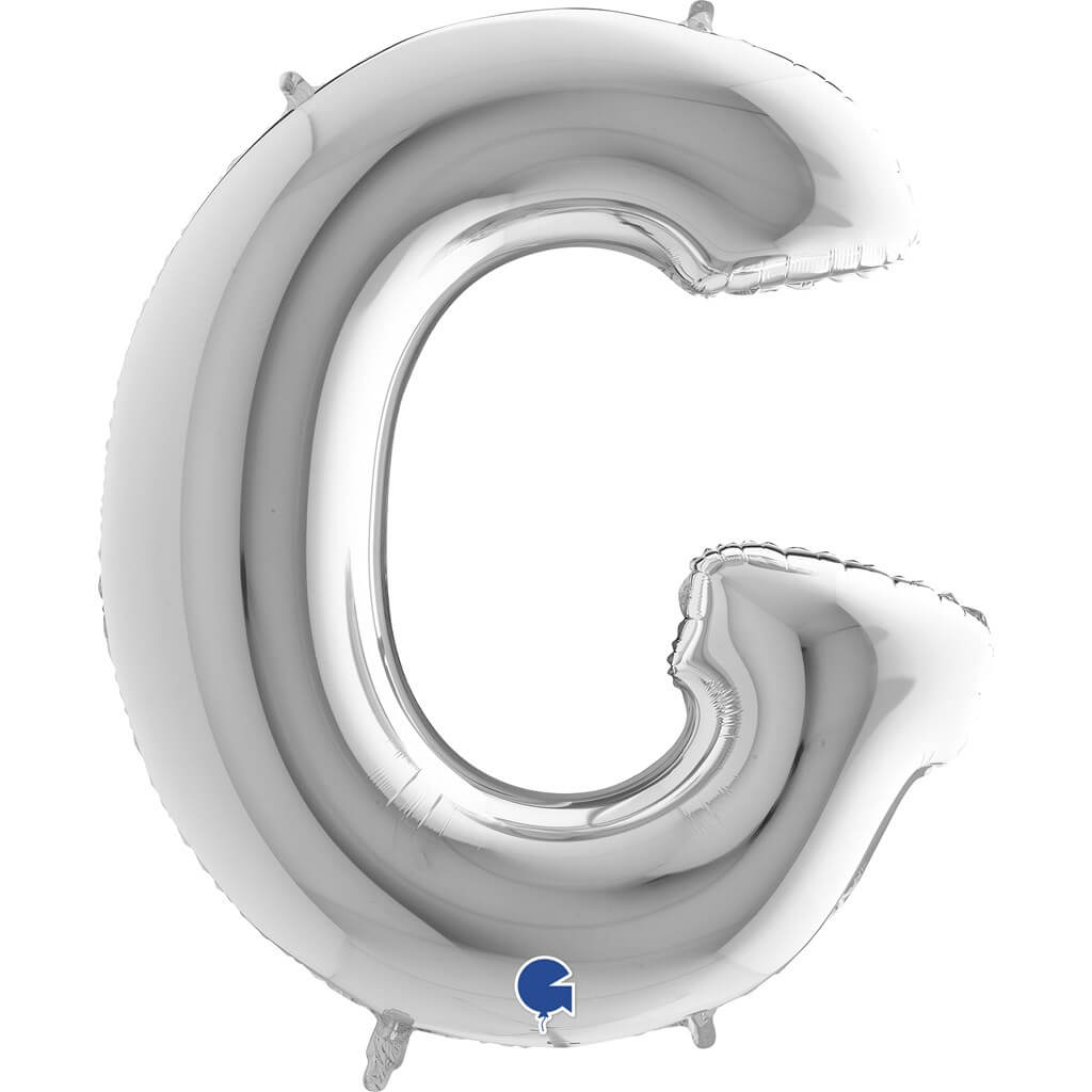Ballon Aluminium lettre G Argent 102cm