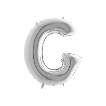 Ballon Aluminium lettre G Argent 102cm