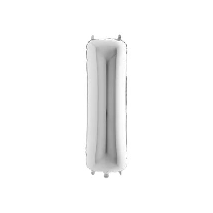 Ballon Aluminium lettre I Argent 102cm