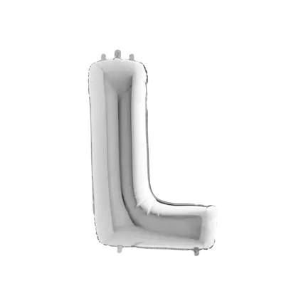 Ballon Aluminium lettre L Argent 102cm