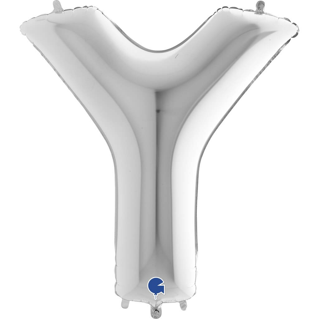 Ballon Aluminium lettre Y Argent 102cm