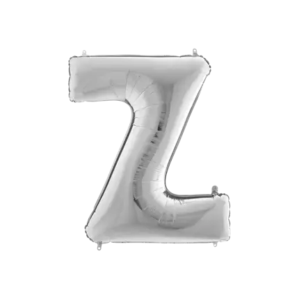 Ballon aluminium lettre Z Argent 102cm