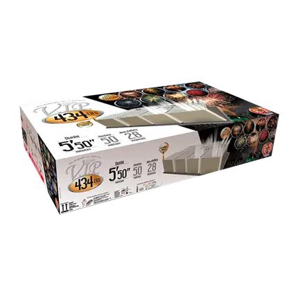 FEU D’ARTIFICE SOIREE V.I.P® 434 TIRS - 5'50 minutes