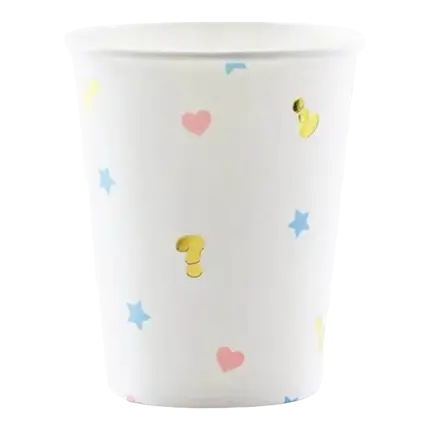 Gobelet en papier Boy or Girl (Lot de 6) 