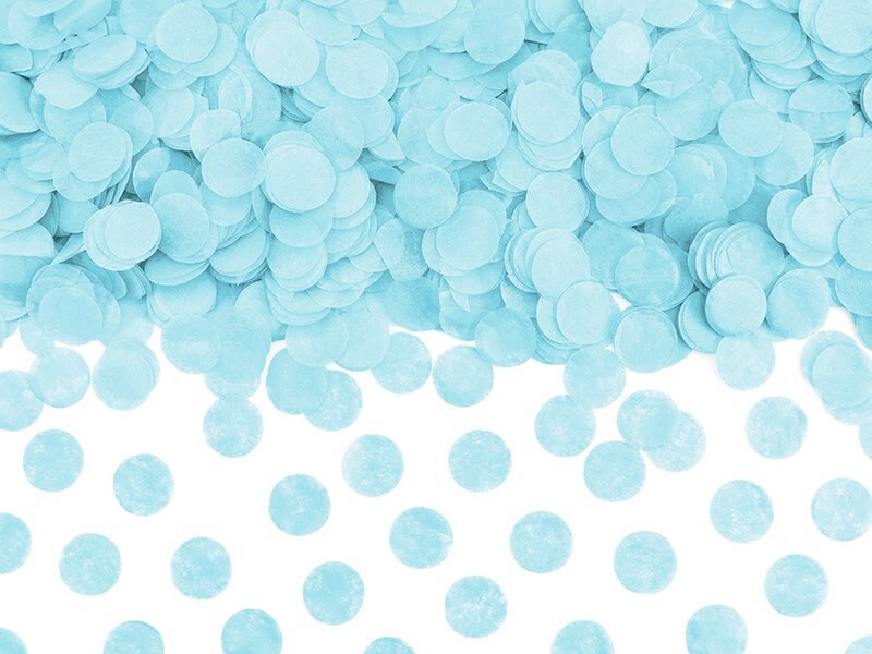 Confettis ronds bleu clair  (15gr)