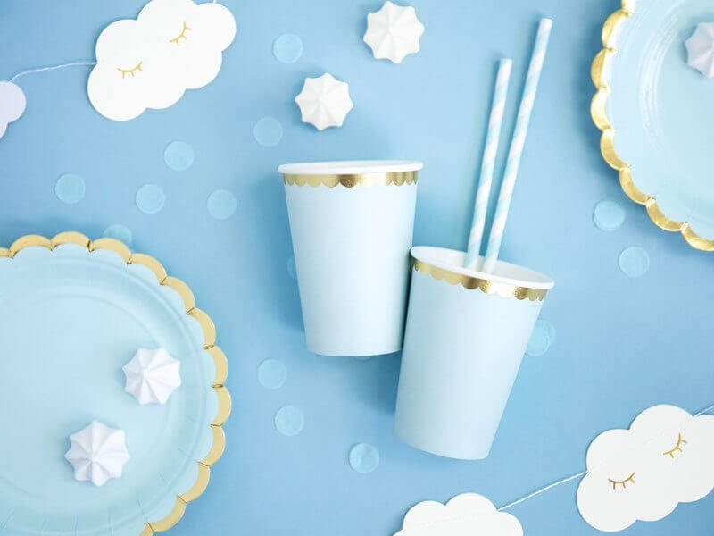 Confettis ronds bleu clair  (15gr)