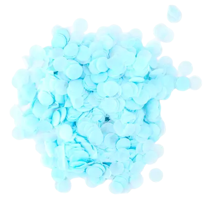 Confettis ronds bleu clair  (15gr)