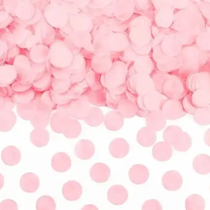Confettis ronds rose clair  (15gr)