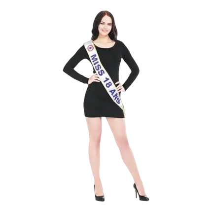 Écharpe anniversaire Miss 18 ans 