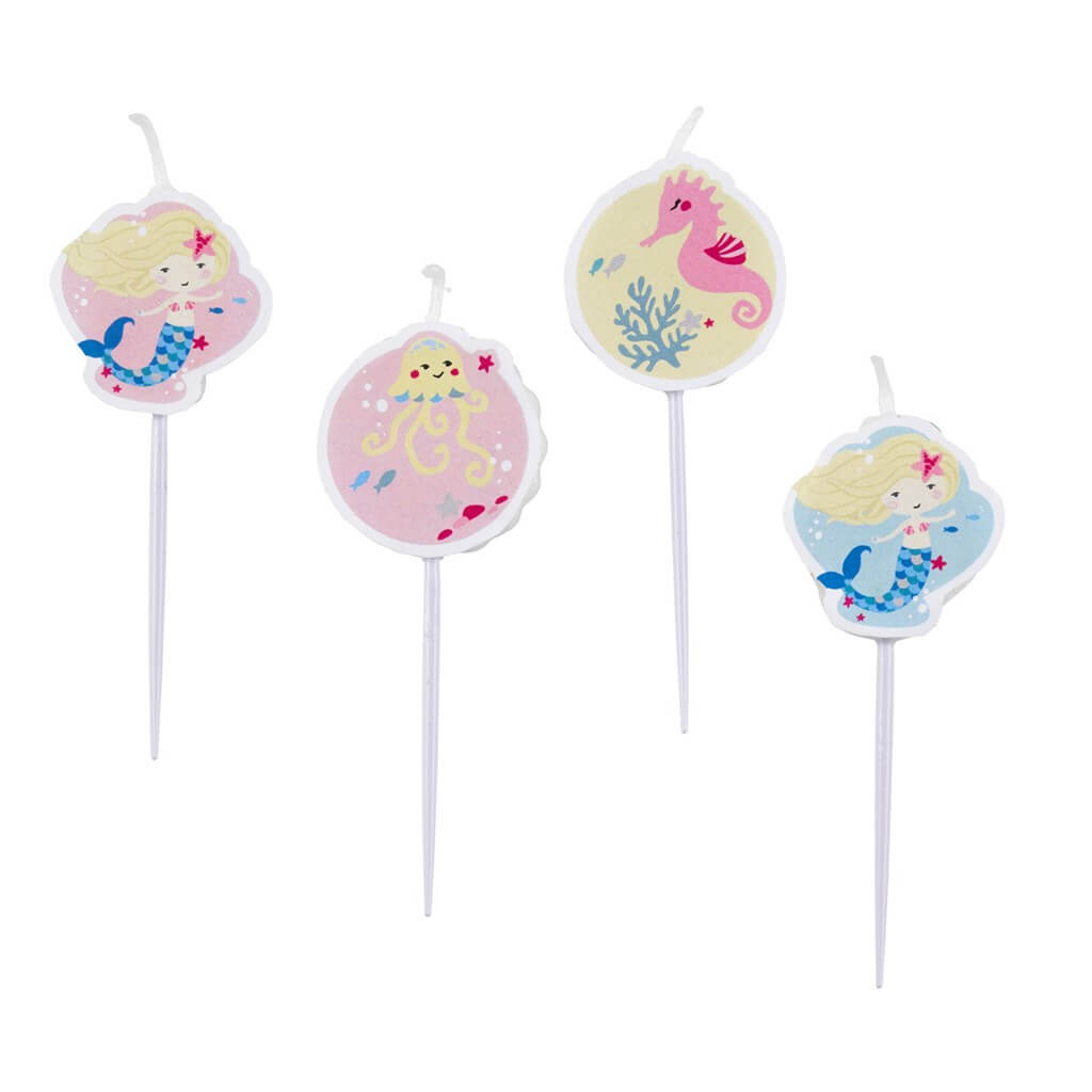 Mini Bougie Sirène Be a Mermaid (lot de 4)
