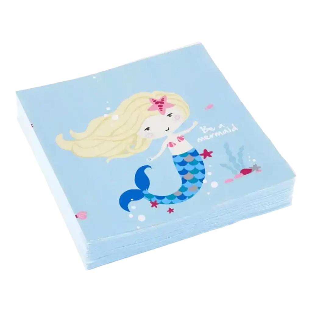 Serviette en papier Sirène Be a Mermaid (lot de 20)