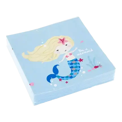 Serviette en papier Sirène Be a Mermaid (lot de 20)