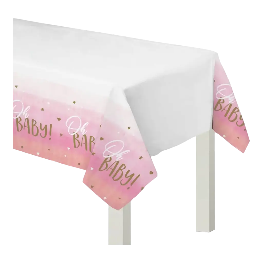 Nappe en Papier Oh Baby Girl 137x259cm 