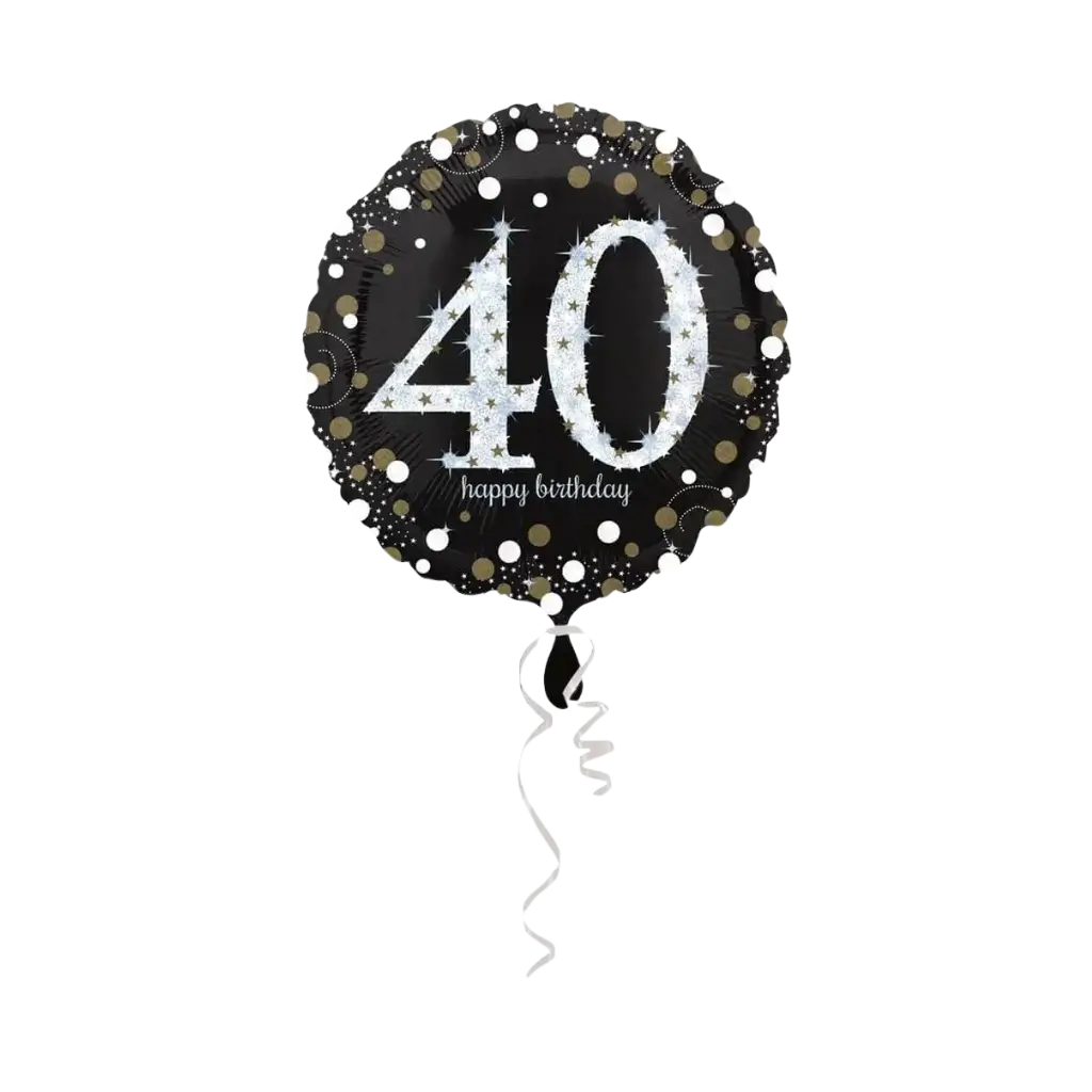 40 años de edad. globos de oro número 40 aniversario
