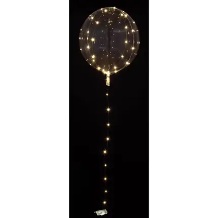 Ballon lumineux transparent à LED blanche ø40cm